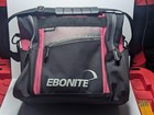 Ebonite Single Bowling Ball Bag Black Pink Shoulder Carry Tote Case