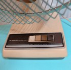 Vtg Galaxy 12  Oscillating Desk Fan Type 12-1 Amber Brown Blade Lasko 3-speed
