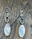 Barse Citrine   Mother Of Pearl Earrings- Sterling Silver- Nwt
