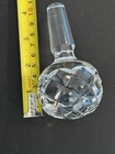 Large Stopper Glass Crystal Pressed Or Cut Vintage Euc For Decanter Bottle