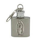 Our Lady Of Guadalupe Holy Water Flask - Keychain 1 Oz