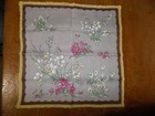 Vintage Lot Of 5 Cotton Linen Hankies Crocheted Lace Edging