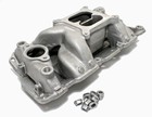 55-86 Sbc Chevy Aluminum Performer Dual Plane Rpm Air Gap Intake 350 400