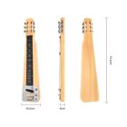 Lap Steel Guitar 6 String Slotted Head Stock Electric Slide Guitars Natural C   