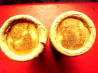  4  Tails tails Obw Bu Lincoln Wheat Penny Rolls Years Unknown Uncirculated   