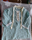 Child s Vintage 60   s Silky Blue Dress And Jacket Handmade Needs Repaired