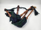Premium Black Scottish Bagpipe Set With Reeds  Cover  Tassels And Smooth Finish