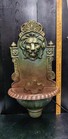 Antique Cast Iron Lions Head Water Fountain French Outdoor Garden Sink Lavabo 