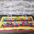 Abcs 26 Felt Finger Puppets My Alphabet Album Train Fabric Travel Carrier Zips