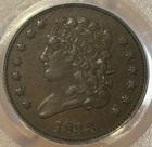1833 Half Cent Pcgs Xf40