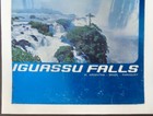 Braniff International Iguassu Falls Airlines Poster 1968 Foil Linen 20x26