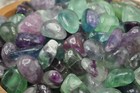 Rainbow Fluorite Tumbled Stones  Reiki Crystals  Healing Chakra Pocket Gemstones
