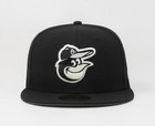 New Era 59fifty Men Women Hat Baltimore Orioles  bird  Black White Fitted Cap