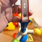 1973 Fisher Price Vintage Crib Playpen Activity Toy Bar