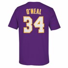 Shaquille O neal Los Angeles Lakers Adidas Nba Purple Jersey T-shirt