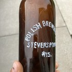 Polish Brewing Co Quart Beer Bottle Stevens Point Wi Wisconsin Rare