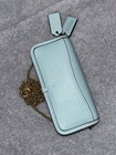 Coach Glovetanned Leather Mini Dinky Crossbody Bag In Light Blue
