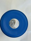 Glass Water Bottle Clear With Blue Sleeve Wooden Lid 9   x2 5   