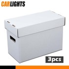 3pcs Short Comic Book Storage Boxes Holds 150 175 Stackable Archival Cardboard