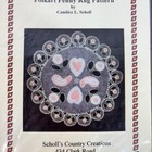 Flowers In Bloom Folkart Penny Rug Pattern Scholls Country Creations 19 5  Round
