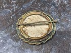 Antique Mourning Brooch Pin Military Soldier