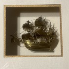 Uss Constitution Naval Ship Shadow Box With Nautical Ship Anchor 