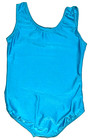 Motionwear Leotard Leo Bodysuit Tank Silky Teal Lightwgt Stretch New Girl M 6 7