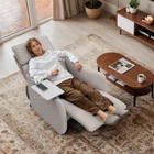 Flexispot Genuine Leather Power Recliner Chair W  Adjustable Headrest Usb Tray