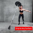 Barbell Bomb Landmine Base Attachment For Olympic Steel Bars Gym Equipment Black