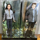 Barbie Twilight Bella Swan And Edward Cullen Pink Label 2009 Nrfb Set