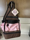 Tote-ally Cool On-the-go Amm Craft Bag Tote Scrap Booking Many Pockets Pink Brow