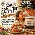 Brazil Nut Butter For Toast  Oatmeal  Smoothies   Baking  9 Oz  255 G 