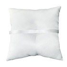 7 8  Satin Double Hearts Decoration Wedding Ring Bearer Pillow    Purple