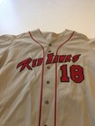 Game Worn Used Miami Red Hawks Baseball Jersey Size 48  18