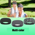 5pcs Sports Headband Anti-sweat Band Running Yoga Stretch Head Bands Men Women