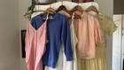Antique Vintage 1900 40s Rayon Bias Slip Pastel Dress Blouse Clothing Bundle Lot
