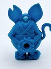 Vintage 1960s Rat Fink Charm Ed Roth Hot Rod Figure With Ring Hole Sky Blue 