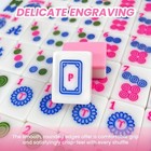 166pcs Engraved American Mahjong Set - 1 2-inch Melamine Mah Jogg Tile Pink