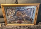 Vintage Old Milwaukee Beer Wildlife Series The Whitetail Deer  1 Framed Mirror