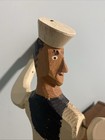 Vintage Folk Art Wooden Nautical Bow Legged Sailor Whirligig Pinwheel Spinner