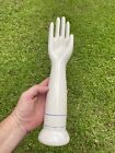 Vintage Industrial Nos Porcelain Hand Glove Mold Form Jewelry Display Trade  