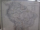 Antique Hand Colored Map South America Brasil Peru Bolivia Uruguay Ecuador 1842