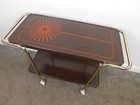 Mcm C1970s Rare Orange Brown Starburst Cosco Hot-top Warmer Bar Cart Retro Sleek