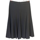 Cool Collection Vintage Dark Gray A-line Skirt Back Zip Flowy Midi L Usa Made