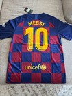 Lionel Messi Signed Nike Fc Barcelona 2019-2020 Home Jersey Coa 2019 Ballon D   or