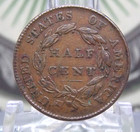 1826 Classic Head Half Cent 1 2c  ec2 East Coast Coin   Collectables  Inc 