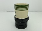 Vintage Ac Delco Spark Plug Ceramic Mug 10 Oz Black And Ivory With Green Stripes