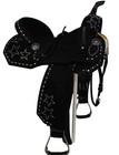 Black Star Pleasure Leather Western Barrel Racing Horse Saddles Trail - Tack Set