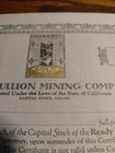 2 Ready Bullion Mining Company Stock Certificates  Unissued