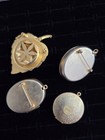 Vintage Avon Solid Perfume Compact Lot Brooch Locket Rapture Cab Leaf Empty
